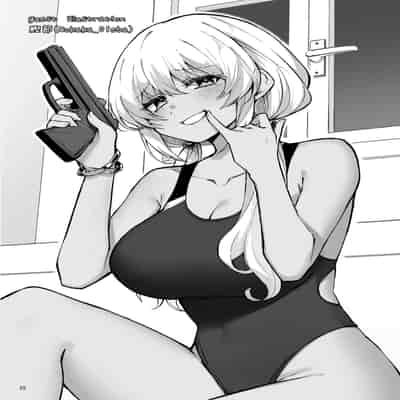 [ヴィヴィ堂 (クマ作民三)] 競泳水着ギャルちゃん｜穿競賽泳裝的辣妹 [中国翻訳] [DL版]